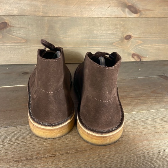 Clarks desert womens size 8.5 shoes brown suede comfort chukka boots - Picture 4 of 8